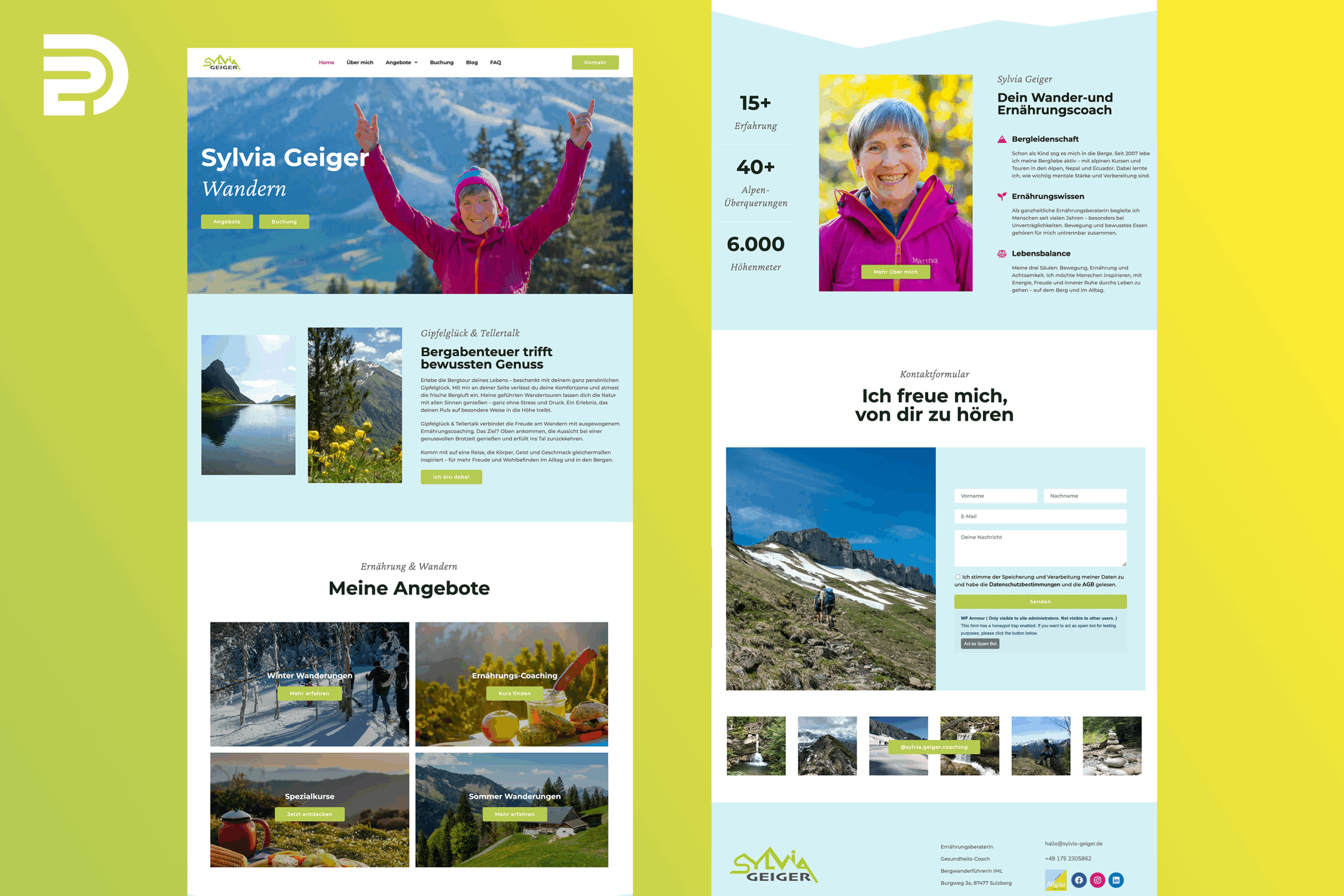 Modern, friendly, fully-responsive WordPress website for Sylvia Geiger